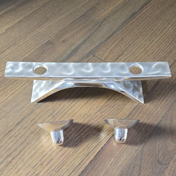 MCM WMF Ikora Kurt Radtke Silver Candle Holder With Taper Candles - Picture 3 of 9